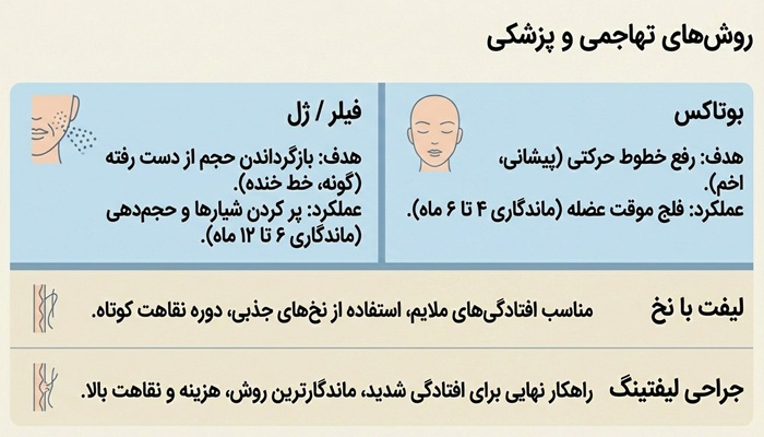 روش‌ های تهاجمی‌ برای جوانسازی صورت