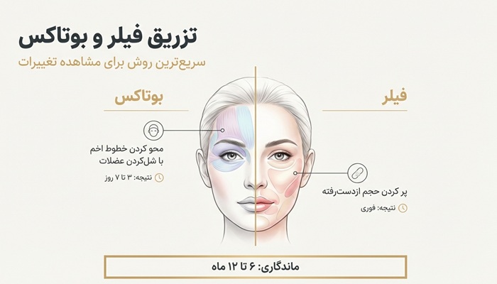 تزریق فیلر و بوتاکس