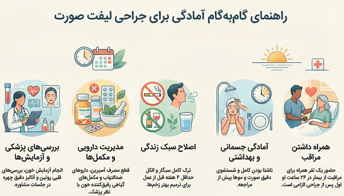 راهکارهای آمادگی قبل از عمل لیفت صورت