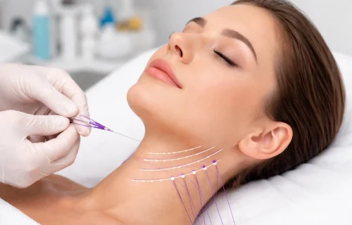 بهترین دکتر لیفت گردن با نخ در تهران